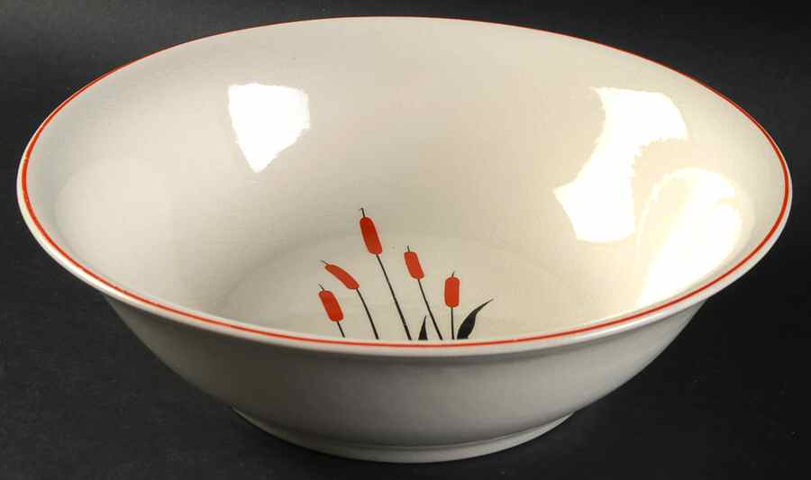 Cattail (Camwood) 8" Round Vegetable Bowl by Universal-1