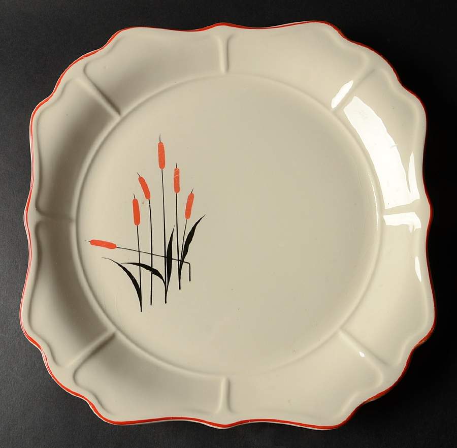Cattail (Camwood) Square Cake Plate by Universal-1