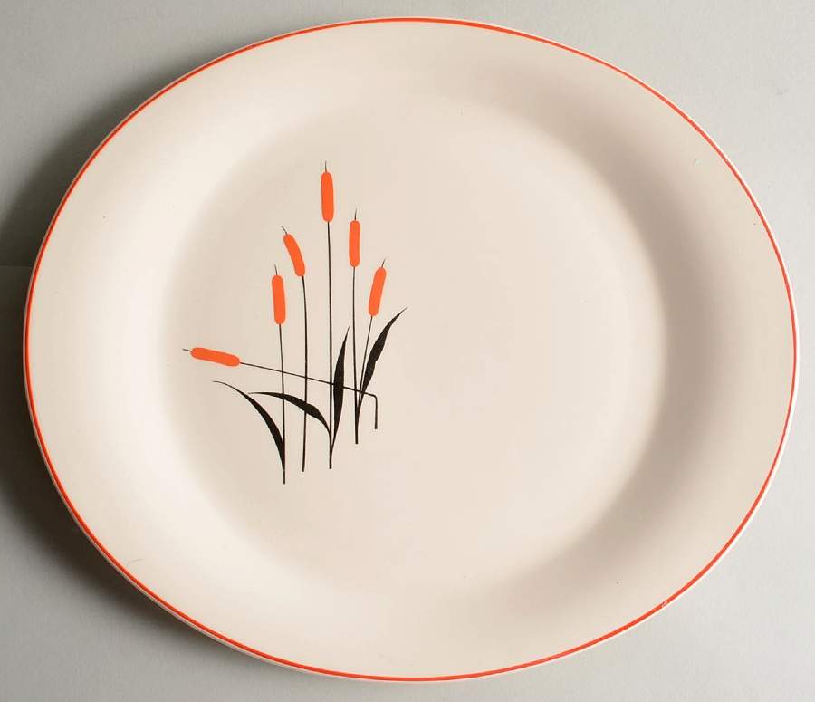 Cattail (Camwood) 11" Oval Serving Platter by Universal-1