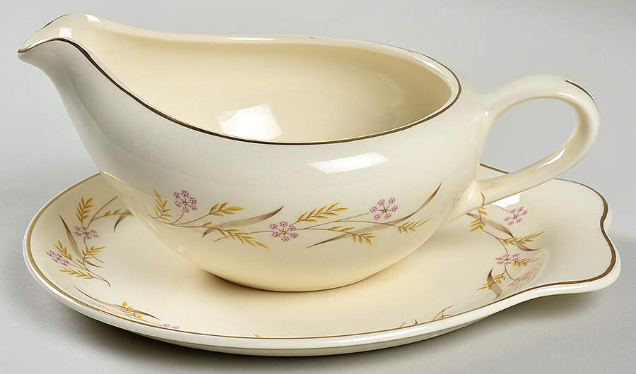 Harvest Round Gravy Boat & Underplate by Universal-1