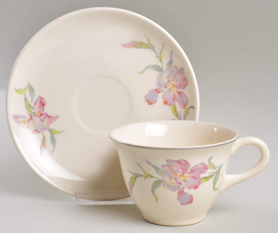 Iris Flat Cup & Saucer Set by Universal-1