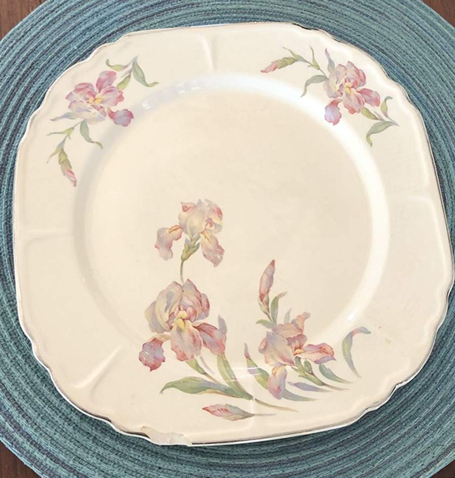 Iris Square Salad Plate by Universal-1