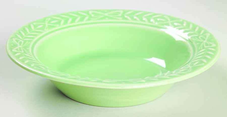 Laurella Green Rim Fruit/Dessert (Sauce) Bowl by Universal-1