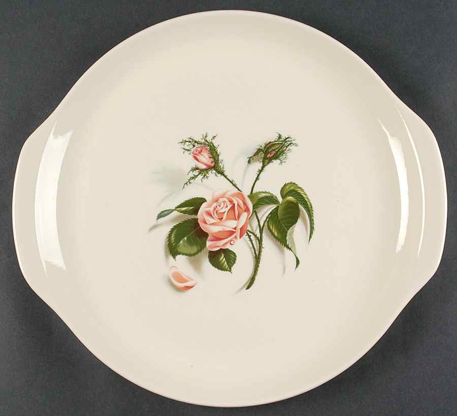 Moss Rose (No Trim) 13" Handled Chop Plate (Round Platter) by Universal-1