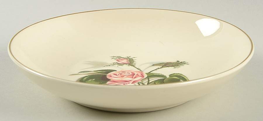 Mose Rose (Gold Trim) Coupe Soup Bowl by Universal-1