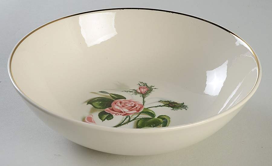 Mose Rose (Gold Trim) 7" Round Vegetable Bowl by Universal-1