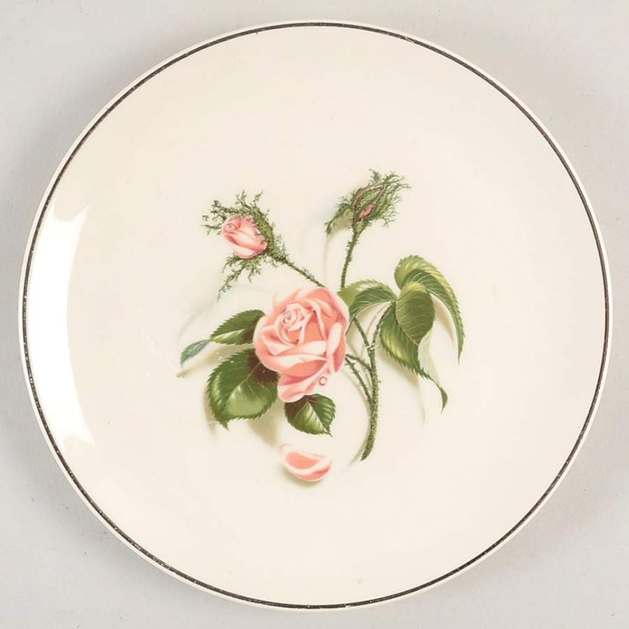 Mose Rose (Gold Trim) Bread & Butter Plate by Universal-1