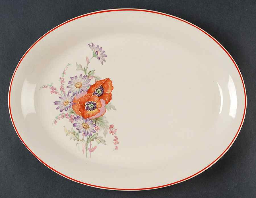 Poppy 11" Oval Serving Platter by Universal-1