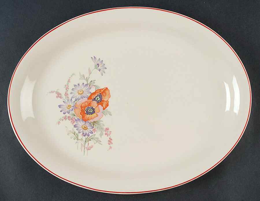 Poppy 13" Oval Serving Platter by Universal-1
