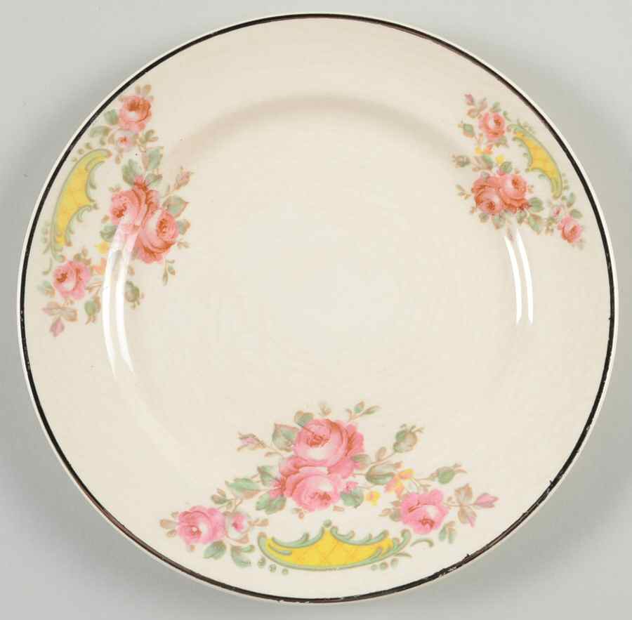 Rambler Rose Salad Plate by Universal-1