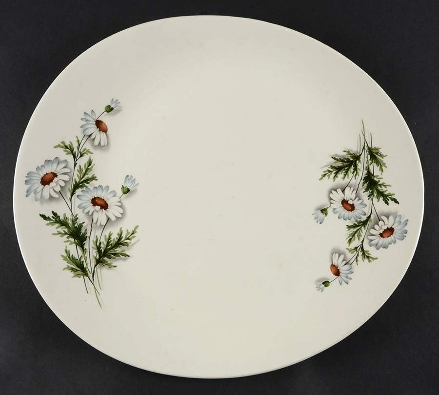 Shasta Daisy 14" Oval Serving Platter by Universal-1