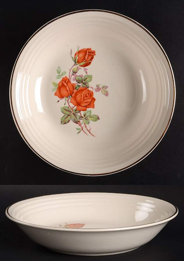American Beauty Rose Coupe Soup Bowl by Universal-1