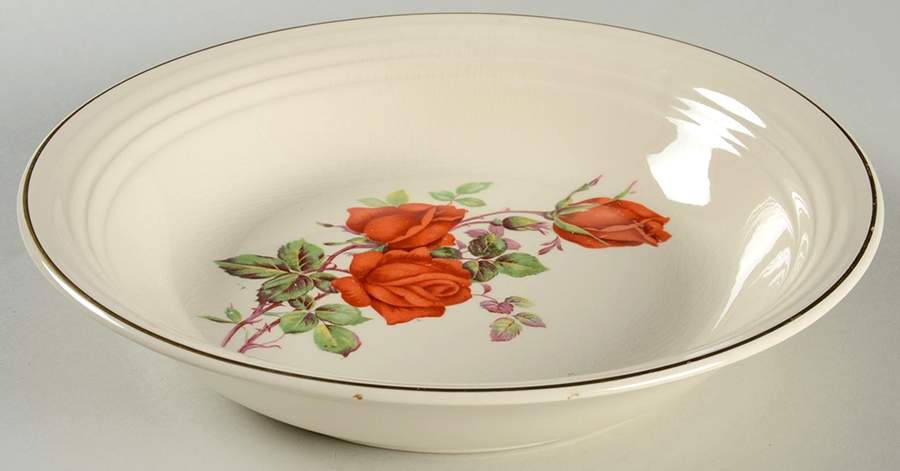 American Beauty Rose 9" Round Vegetable Bowl by Universal-1
