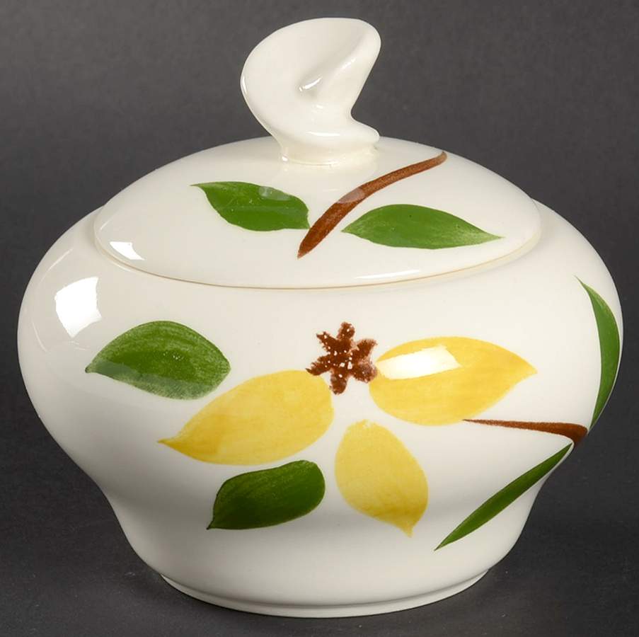 Golden Jasmine Sugar Bowl & Lid by Stetson-1