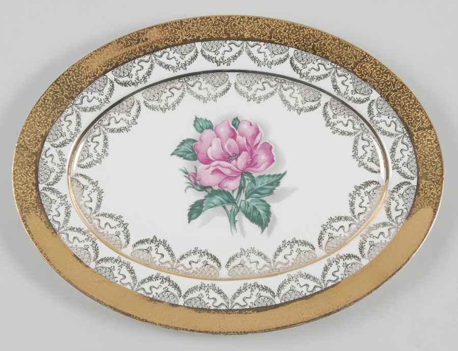 Princess Rose 11" Oval Serving Platter by USA-1