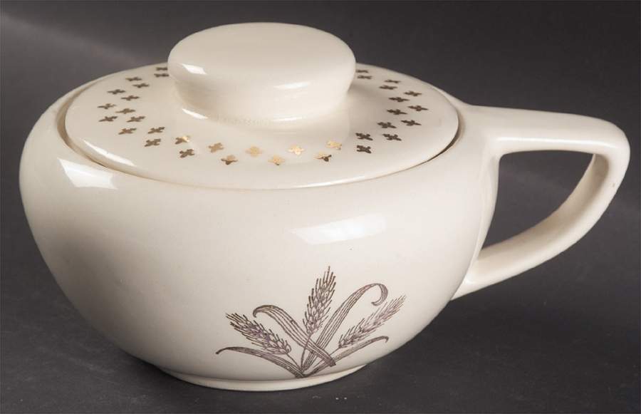 Golden Wheat Sugar Bowl & Lid by SCIO-1