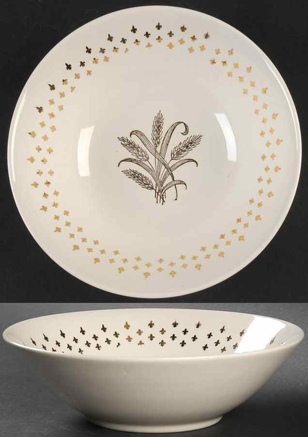 Golden Wheat 8" Round Vegetable Bowl by SCIO-1