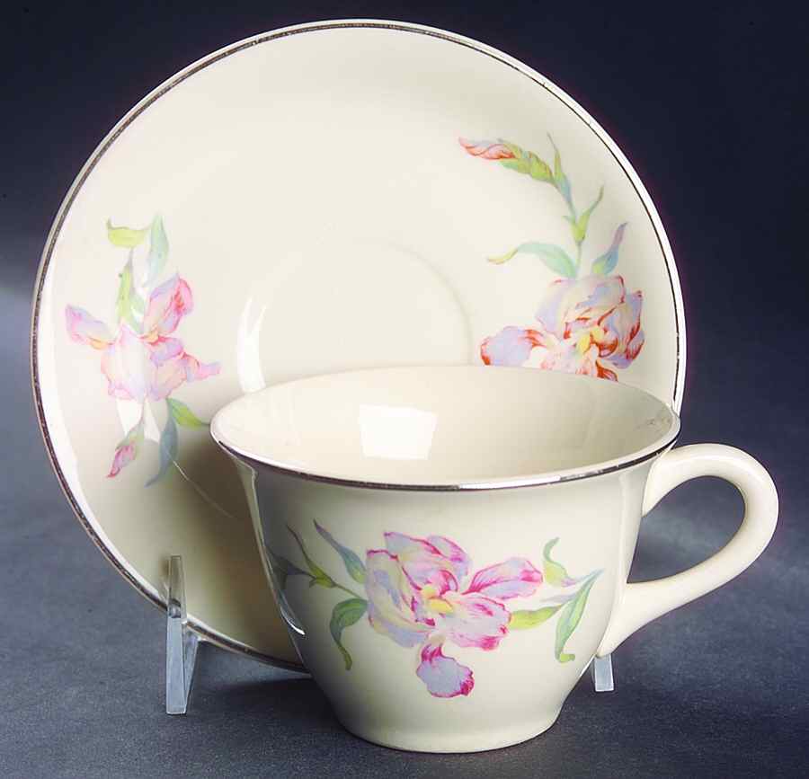 Iris Flat Cup & Saucer Set by Universal-1