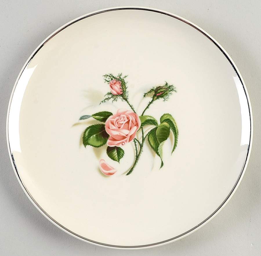 Moss Rose Salad Plate by Universal-1