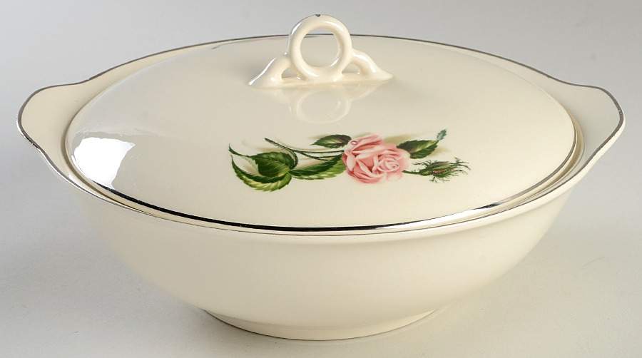 Moss Rose Round Covered Vegetable by Universal-1