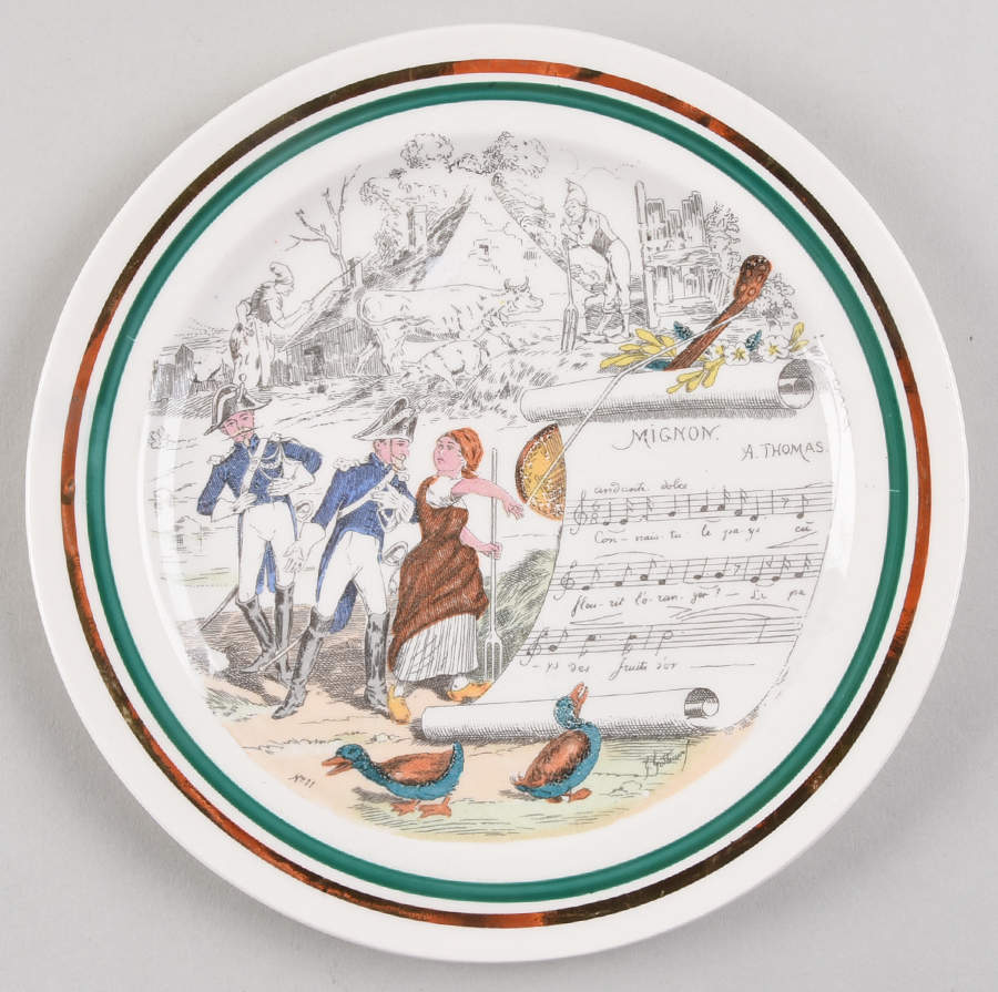 French Opera Reproductions Dessert/Pie Plate by Ucagco-1
