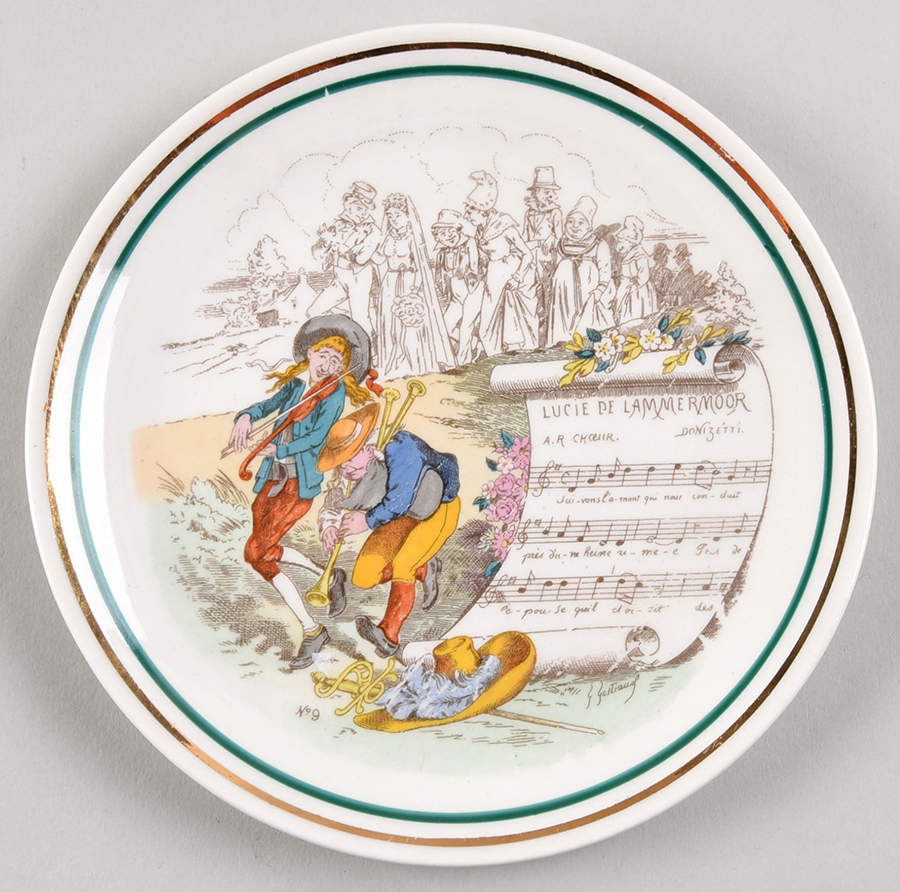 French Opera Reproductions Bread & Butter Plate by Ucagco-1