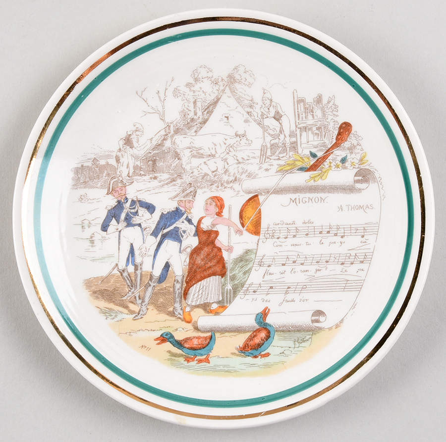 French Opera Reproductions Bread & Butter Plate by Ucagco-1