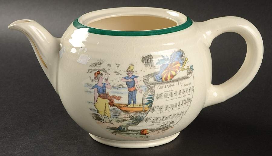 French Opera Reproductions Teapot No Lid by Ucagco-1