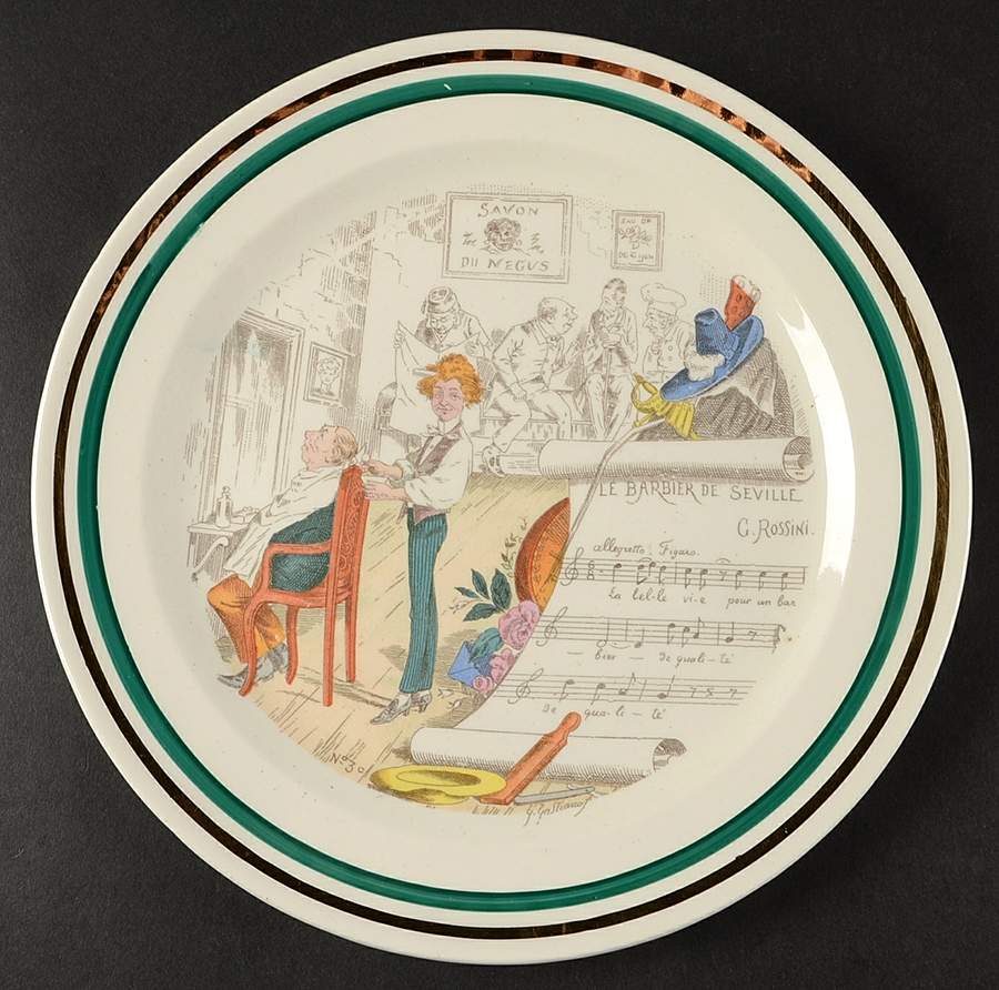 French Opera Reproductions Dinner Plate by Ucagco-1
