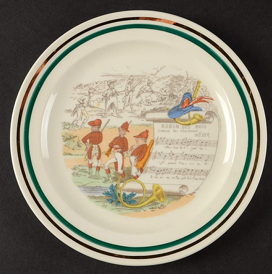 French Opera Reproductions Dessert/Pie Plate by Ucagco-1