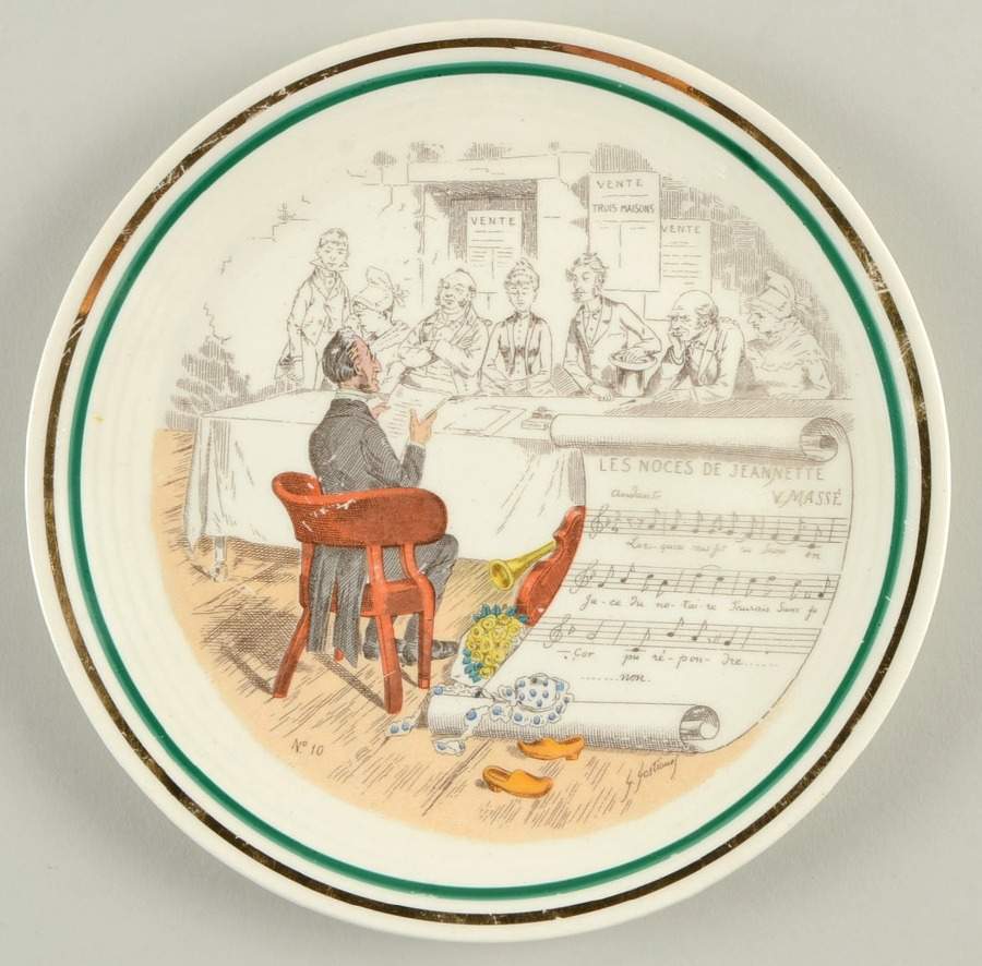 French Opera Reproductions Bread & Butter Plate by Ucagco-1