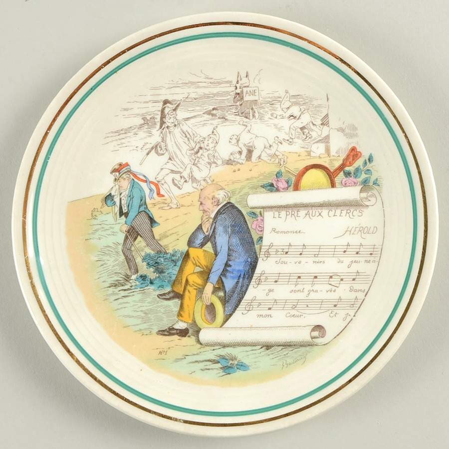 French Opera Reproductions Bread & Butter Plate by Ucagco-1