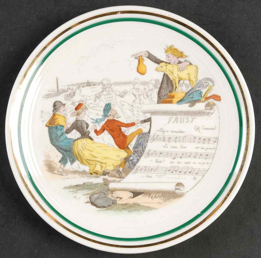 French Opera Reproductions Bread & Butter Plate by Ucagco-1