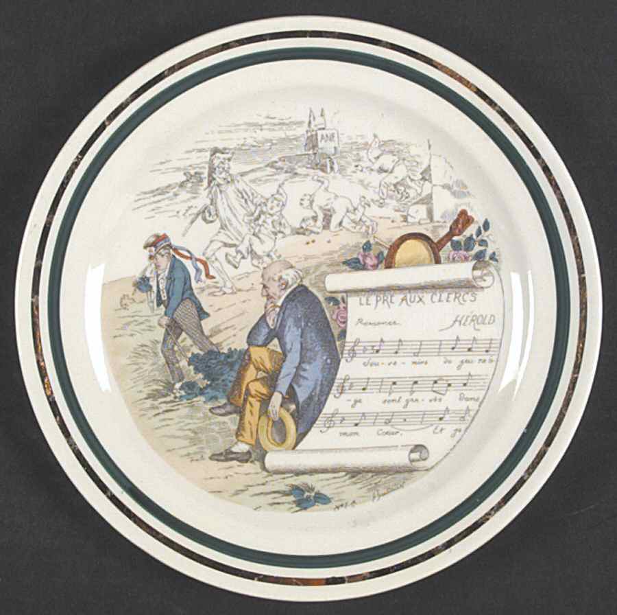 French Opera Reproductions Salad Plate by Ucagco-1