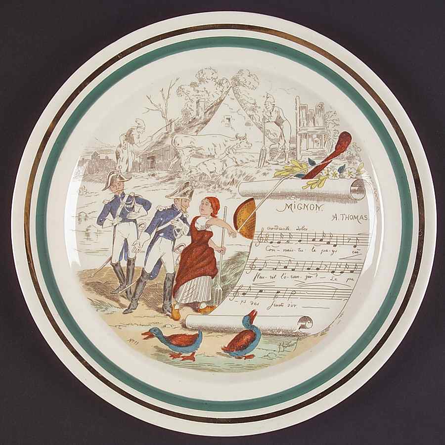 French Opera Reproductions Dinner Plate by Ucagco-1
