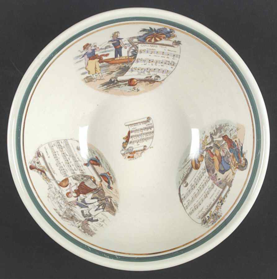 French Opera Reproductions 10" Large Salad Serving Bowl by Ucagco-1