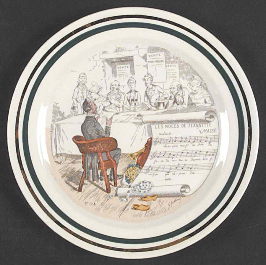 French Opera Reproductions Salad Plate by Ucagco-1
