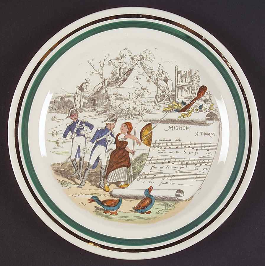 French Opera Reproductions Salad Plate by Ucagco-1