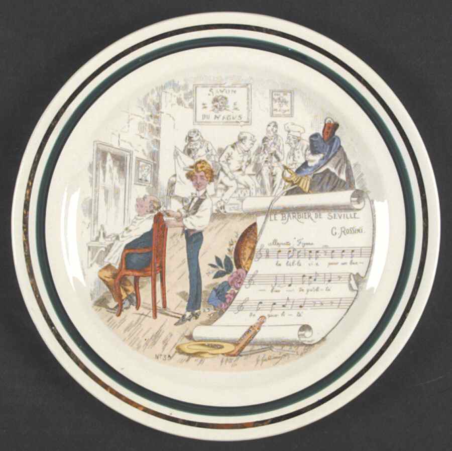 French Opera Reproductions Salad Plate by Ucagco-1