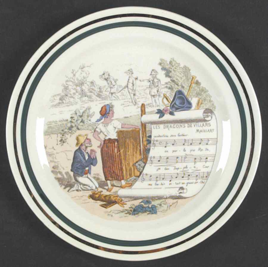 French Opera Reproductions Salad Plate by Ucagco-1