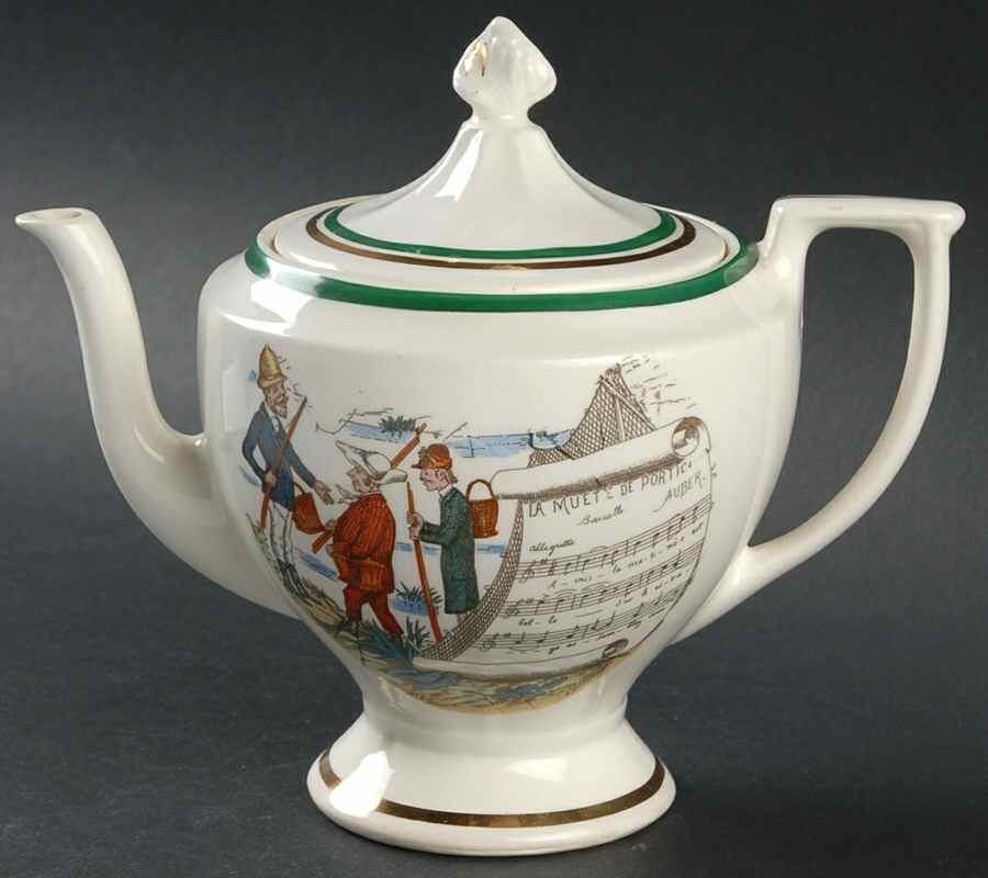 French Opera Reproductions Teapot & Lid by Ucagco-1