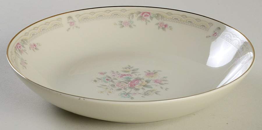 Gold Ivory Lace Coupe Soup Bowl by United Surgical Steel-1