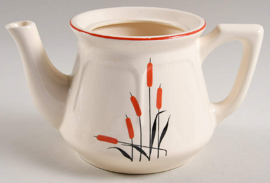 Cattail (Mt Vernon) Teapot No Lid by Universal-1