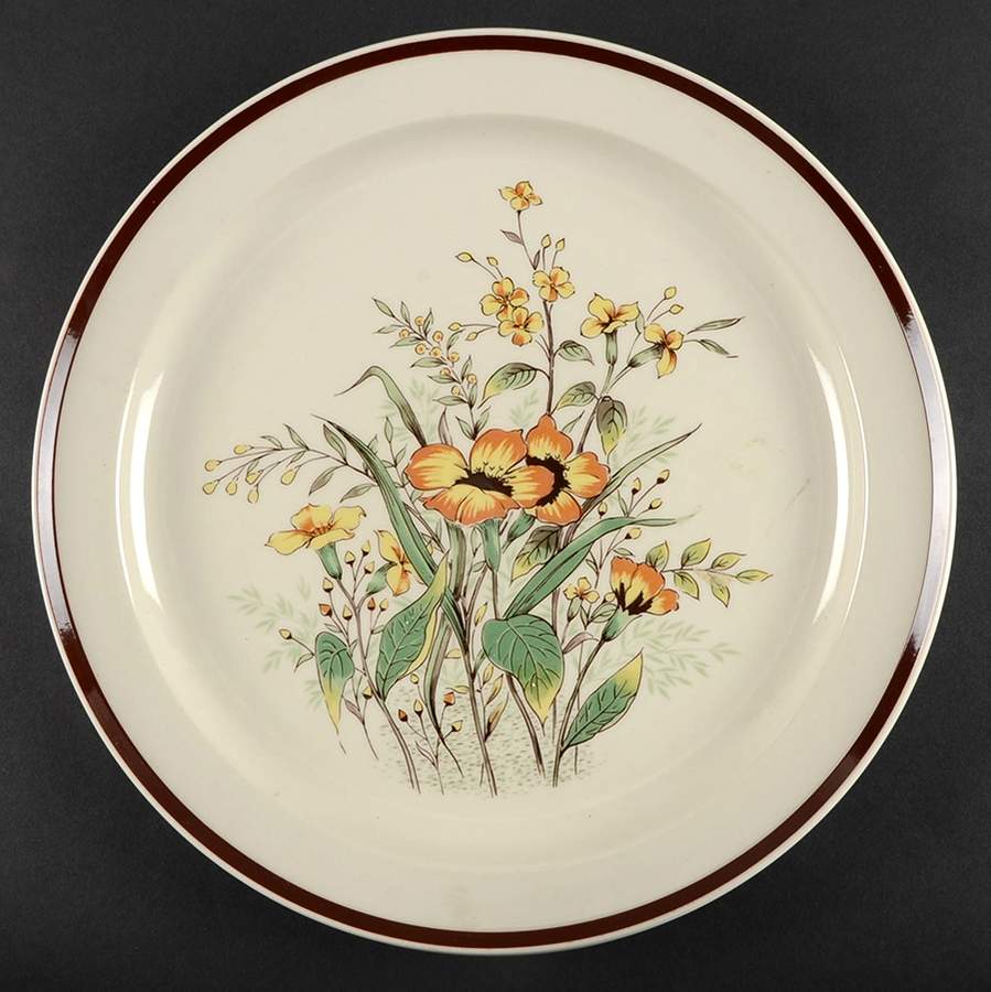 Desert Flower 12" Chop Plate (Round Platter) by United Surgical Steel-1