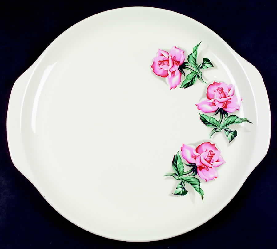 Rose 13" Handled Chop Plate (Round Platter) by Universal-1