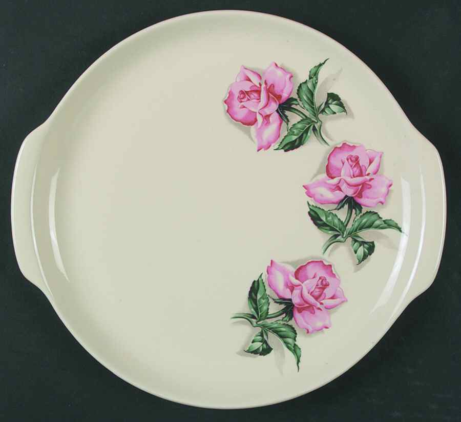 Rose Handled Cake Plate by Universal-1