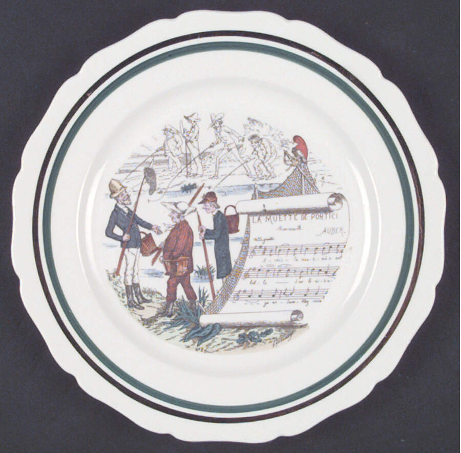 French Opera Reproductions Salad Plate by Ucagco-1