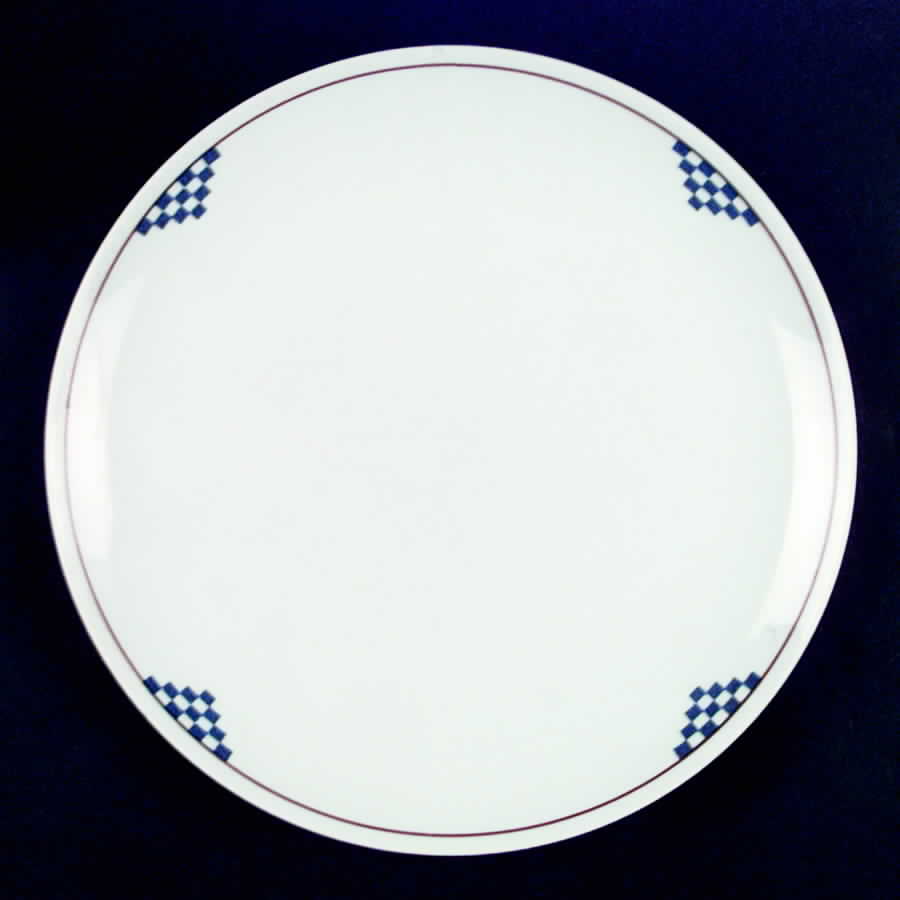 Silouettes Chequers Brown Dinner Plate by J & G Meakin-1