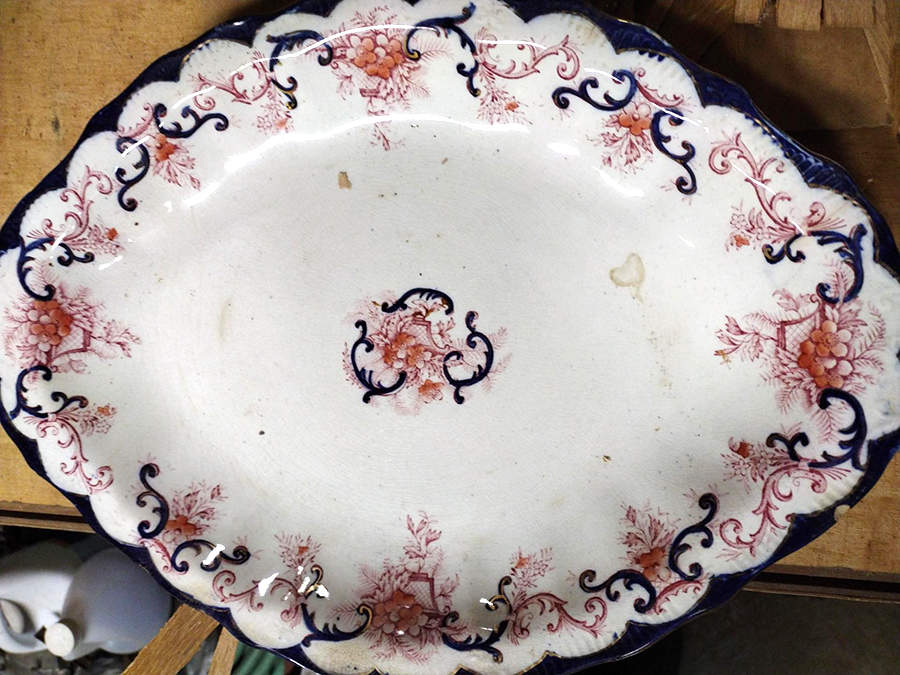 Martha 14" Oval Serving Platter by Upper Hanley-1