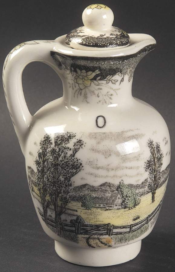 Spring Valley Oil Cruet and Stopper by Unknown Manufacturer-1